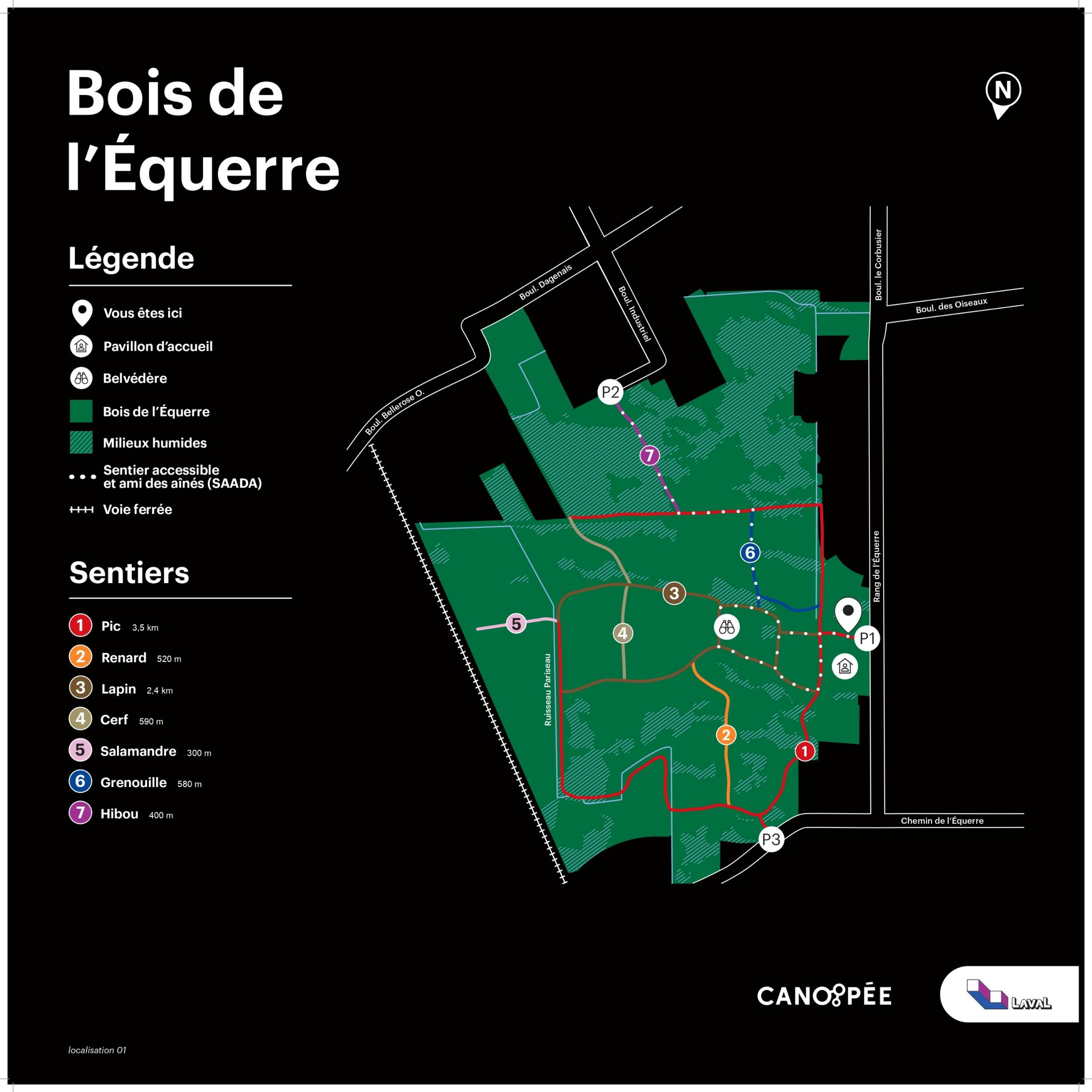 Carte du bois de l'Équerre