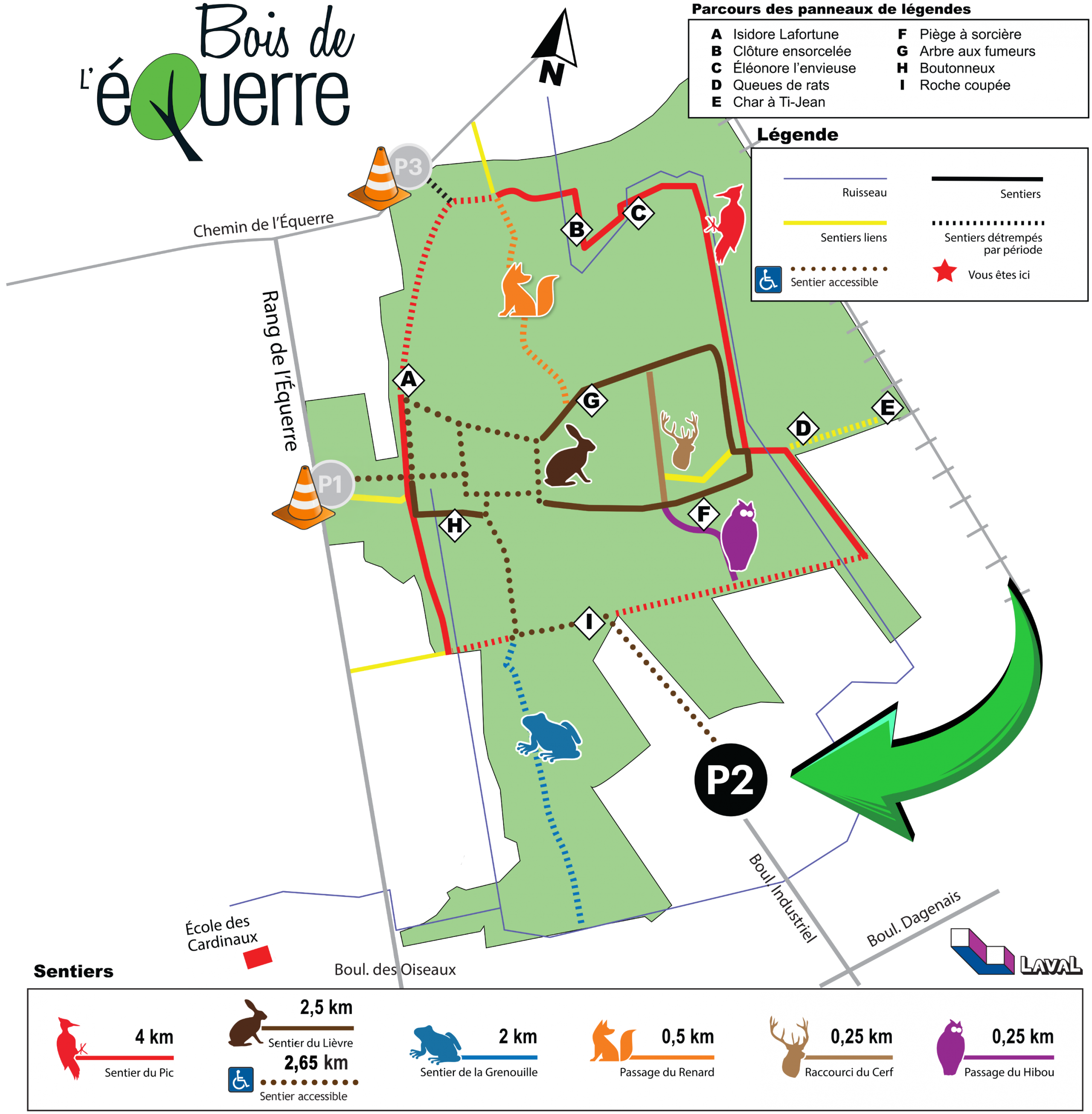 Carte du bois de l'Équerre