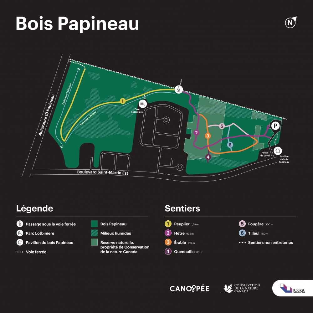 Carte du bois Papineau